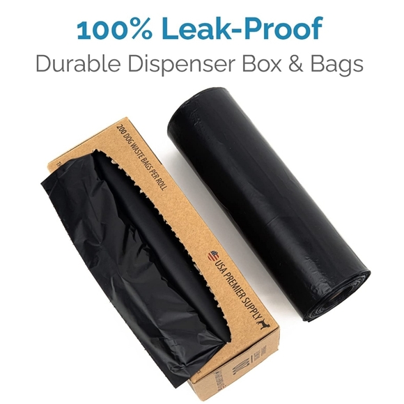 Dog Waste Poop Bags 200 Count Box - Picture 2 of 3